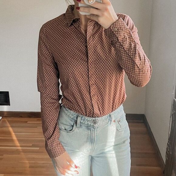 Burberry Prorsum Button Down Top Size 40 - Picture 3 of 8